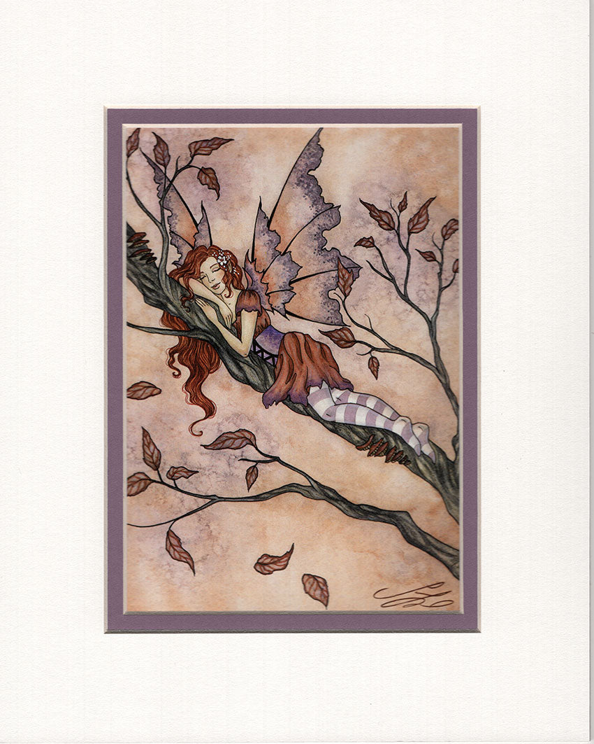 Matted Print - Sleepy Autumn
