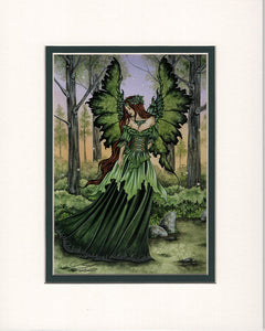 Matted Print - Lady Of The Forest