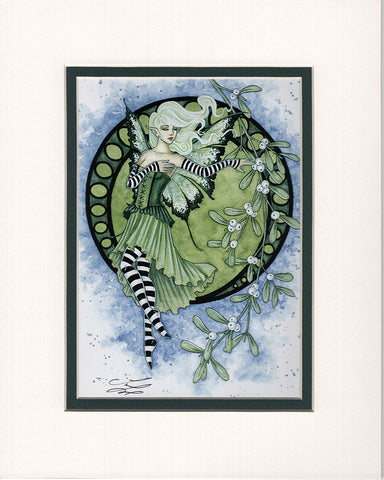 Matted Print - Mistletoe