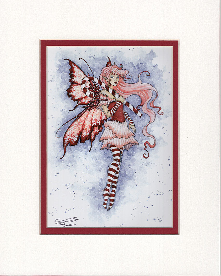 Matted Print - Peppermint Fairy