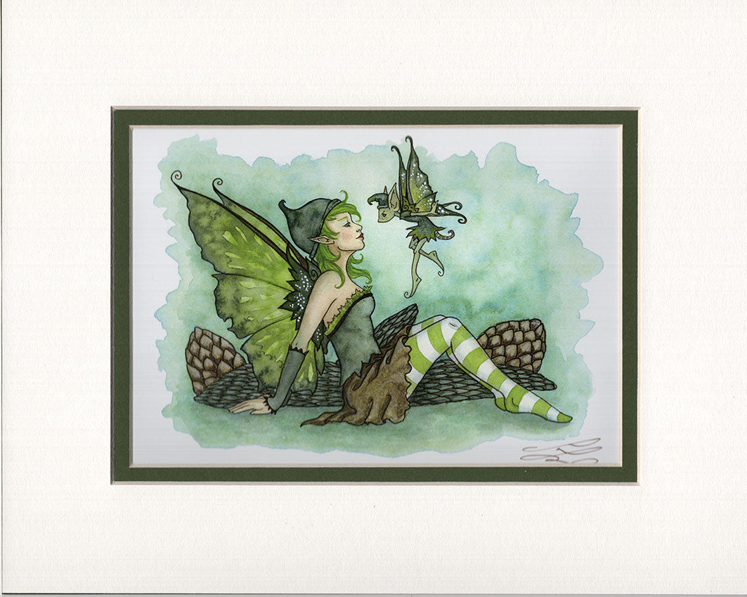 Matted Print - Evergreen Fairy