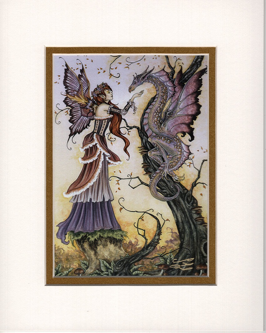 Matted Print - Dragon Charmer