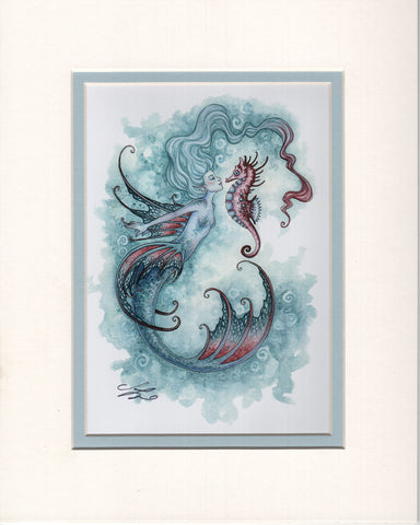 Matted Print - Sea Horse Crush