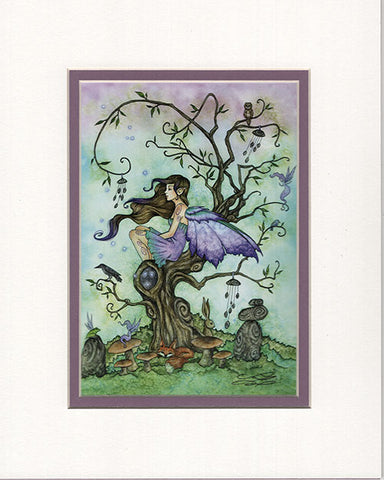 Matted Print - Wind Chimes