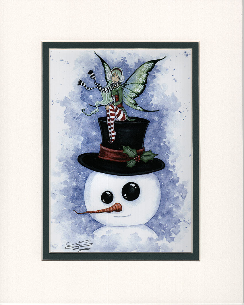 Matted Print - Frosty Friends
