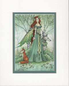 CLEARANCE MATTED PRINT - Woodland Guardians