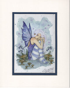 Matted Print - Bluebell