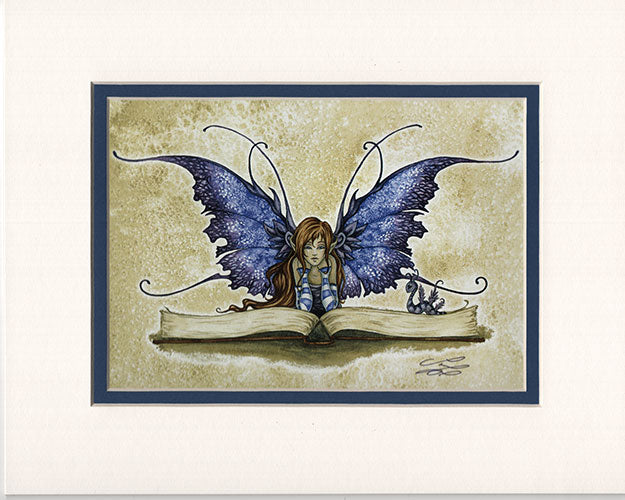 Matted Print - Bookworm