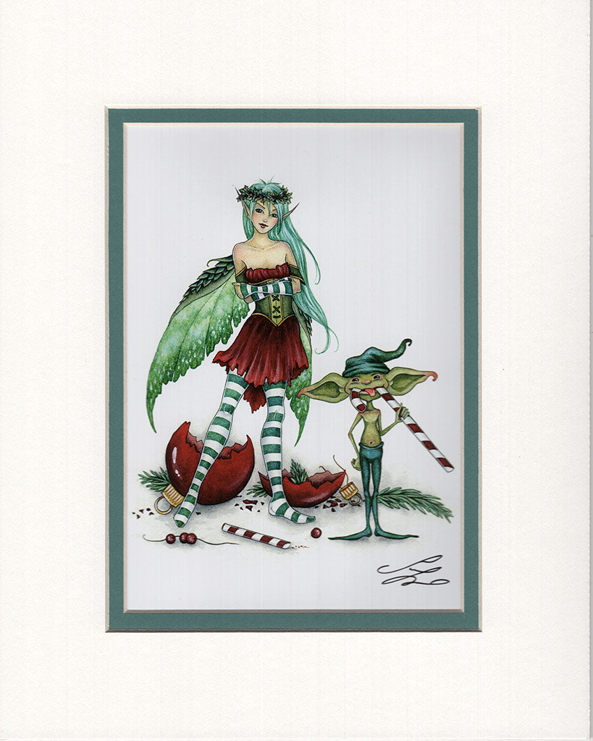 Matted Print - The Naughty List