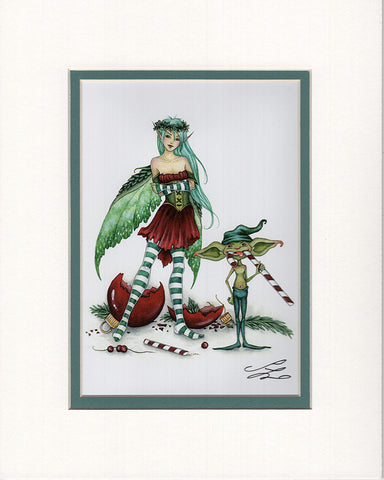 Matted Print - The Naughty List