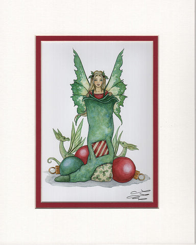 Matted Print - Holiday Hide And Seek