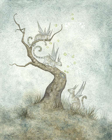 WATERCOLOR PAINTING - A Curious Nature 8x10