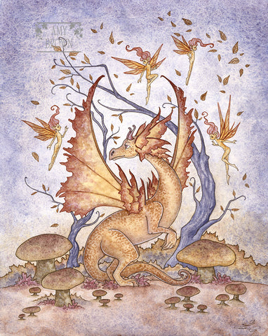 WATERCOLOR PAINTING - Autumn Sprites