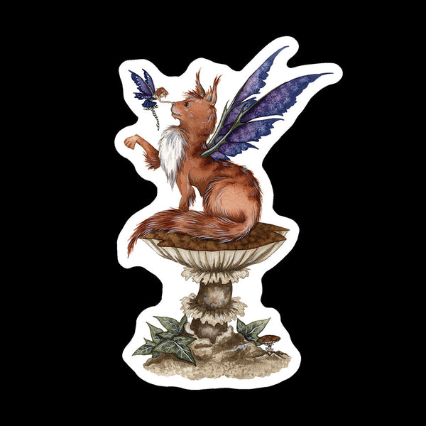 CLEAR STICKER - Be Good! fairy cat