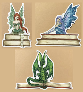 CLEARANCE - STICKER SET - Bookworms