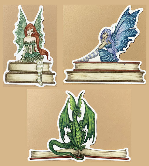 CLEARANCE - STICKER SET - Bookworms