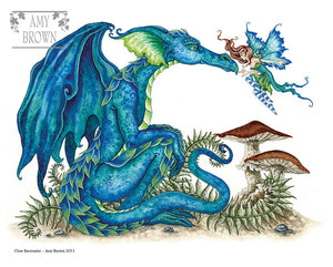 a fairy and dragoon meet nose to nose