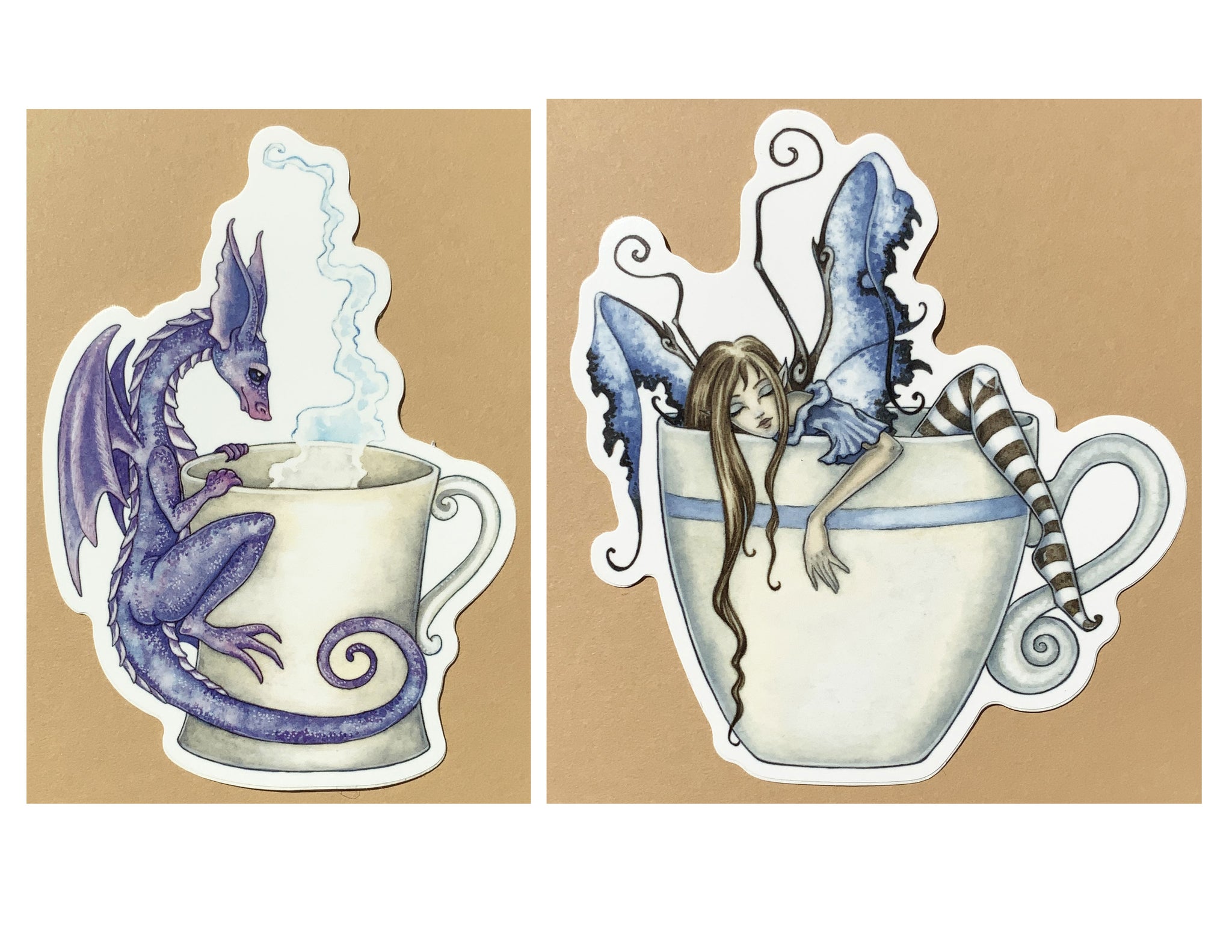 CLEARANCE - STICKER SET - Tea & Coffee