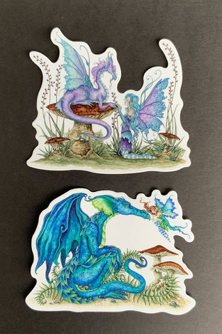 CLEARANCE - STICKER SET - Dragons