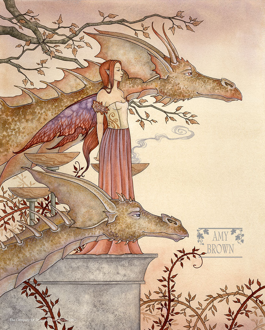 8x10 Print - The Company of Dragons – Amy Brown Art