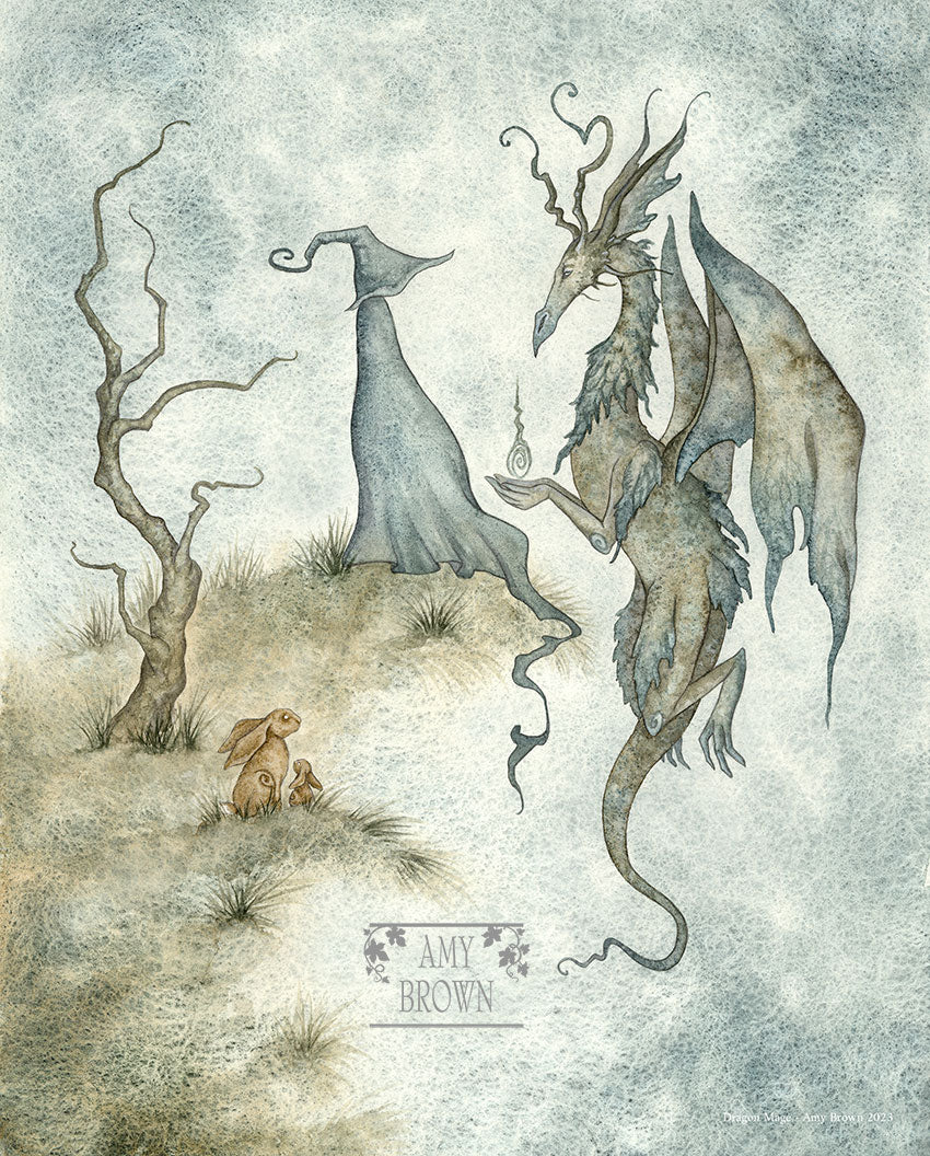 Dark Woods Print -  Dragon Mage