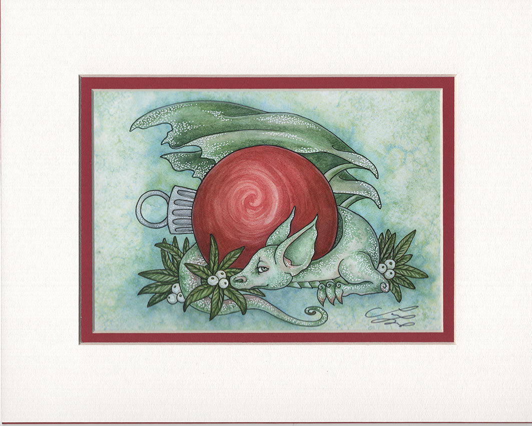 Matted Print - Holiday Treasure
