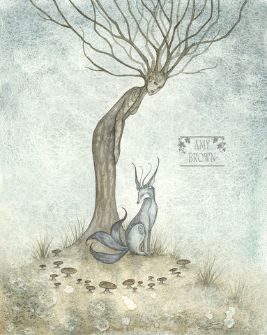 WATERCOLOR PAINTING - Dryad 8x10