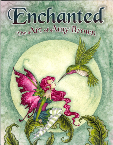 book cover with pink and green fairy and hummingbird