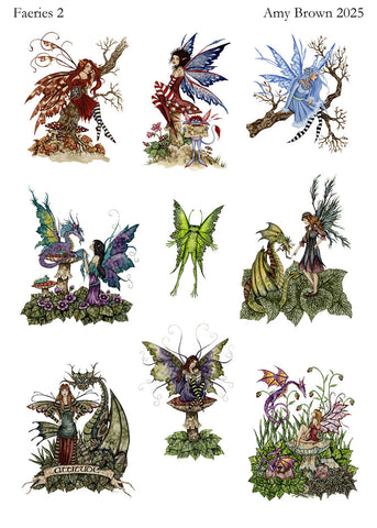 sticker sheet - a collection of fairy images