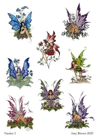 sticker sheet - a collection of fairy images