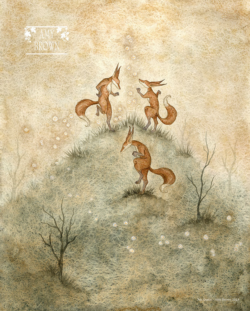 Dark Woods Print -  Fox Dance