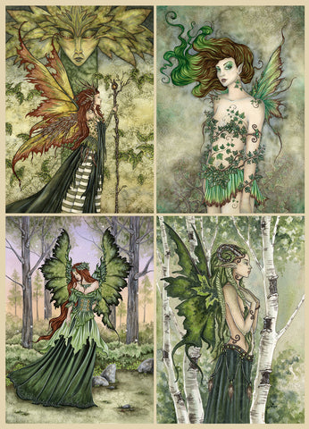 A collection of green fairies. 