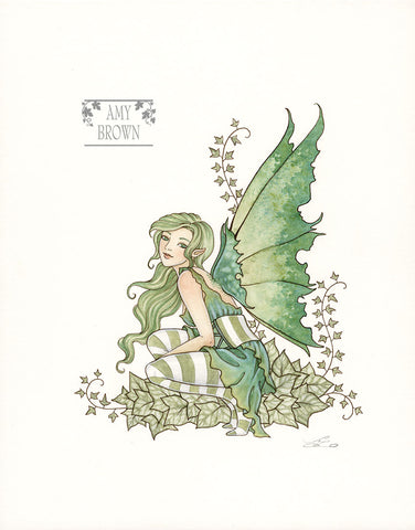 WATERCOLOR PAINTING - Ivy Fairy 8x10