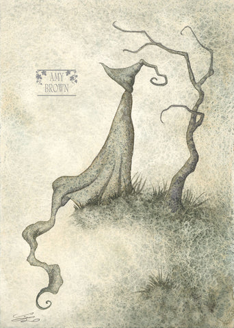 SMALL WATERCOLOR PAINTING - Mage