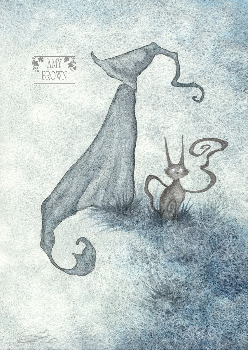 SMALL WATERCOLOR PAINTING - Mage IV