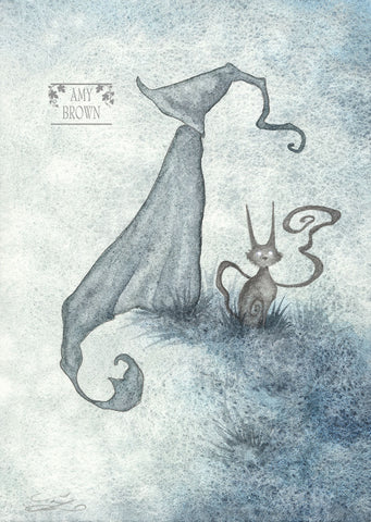 SMALL WATERCOLOR PAINTING - Mage IV