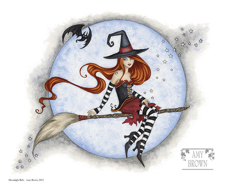 8x10 Print -  Moonlight Ride