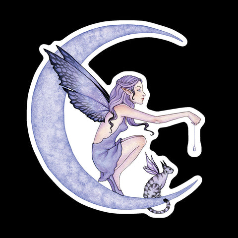 X-LARGE CLEAR STICKER - Once In A Blue Moon