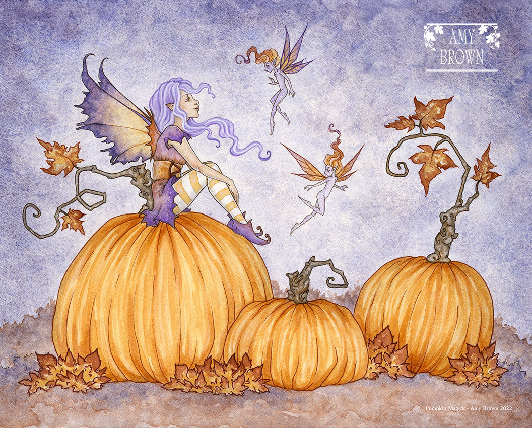 8x10 Fall Print - Pumpkin Magick