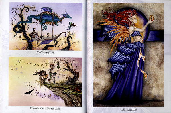 sample of book interior featuring various art images