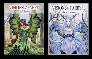 covers for both art books - each has a fairy on it