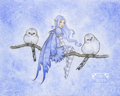 8x10 Print -  Winter Fae