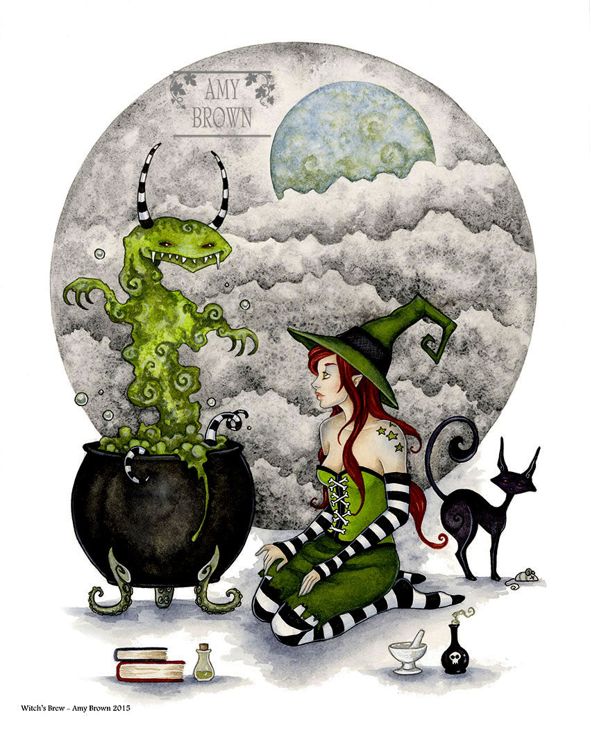 8x10 Print -  Witch's Brew II