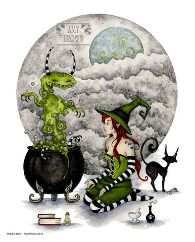 8x10 Print -  Witch's Brew II